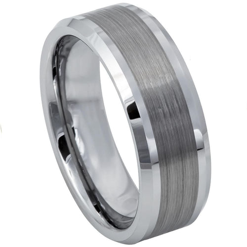10mm Tungsten Carbide Tungsten Carbide multiple vertical groove brushes center shiny bevel edge