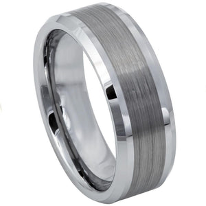 10mm Tungsten Carbide Tungsten Carbide multiple vertical groove brushes center shiny bevel edge