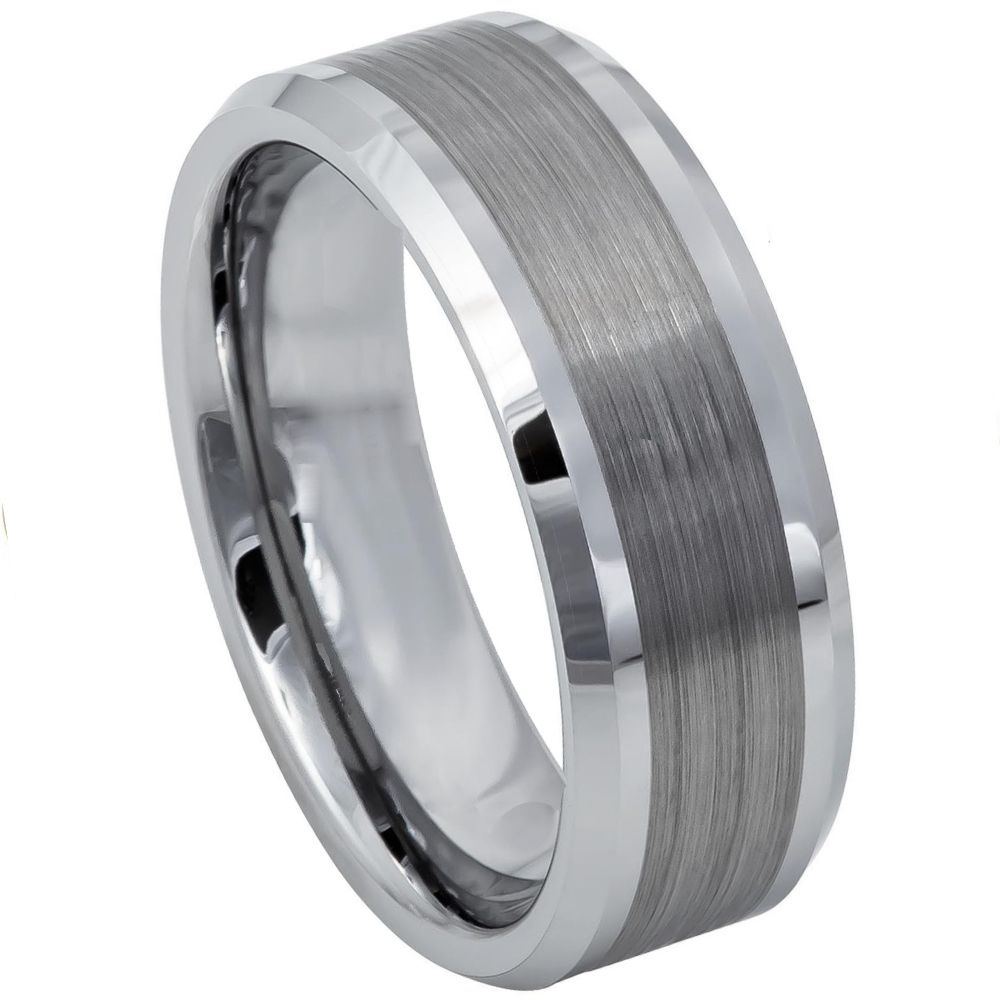 10mm Tungsten Carbide Tungsten Carbide multiple vertical groove brushes center shiny bevel edge
