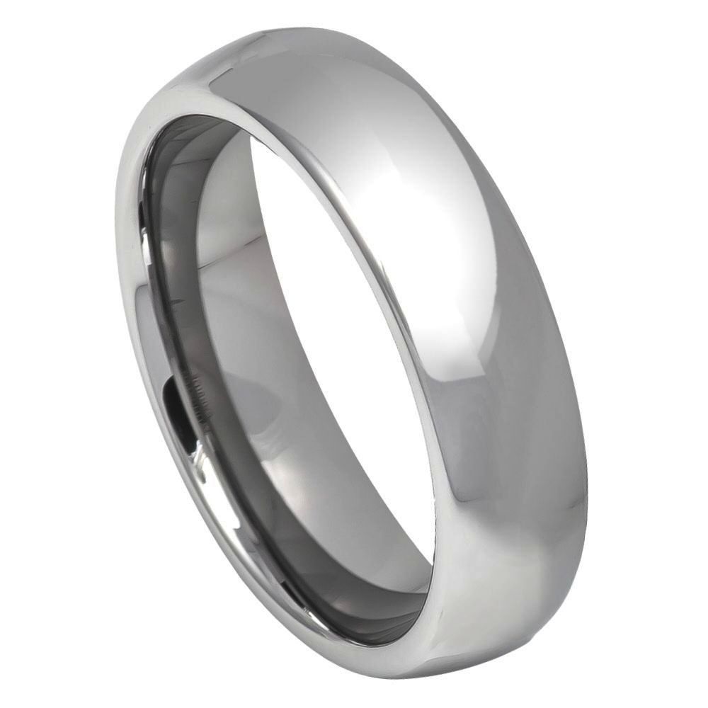 5.5mm Tungsten Carbide Tungsten Carbide Polished Shiny Wedding Band Ring