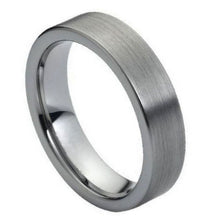 Load image into Gallery viewer, 6mm Tungsten Carbide Brushed Pipe Wedding Band Ring