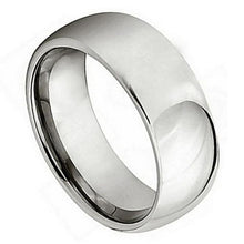 Load image into Gallery viewer, 7mm Titanium Polished Shiny Domed Ring Wedding Band Ring