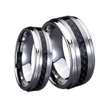 Load image into Gallery viewer, His &amp; hers Carbon Fiber Tungsten Set