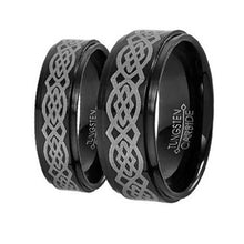 Load image into Gallery viewer, His &amp; hers Celtic Tungsten Set