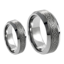 Load image into Gallery viewer, His &amp; Hers Laser Tungsten Ring Set