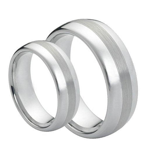 His & Hers ScratchResistant Tungsten Ring's Set