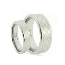 Load image into Gallery viewer, His &amp; Hers Tungsten Celtic Ring Set