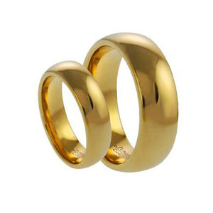 His & Hers Tungsten High Polish Ring Set