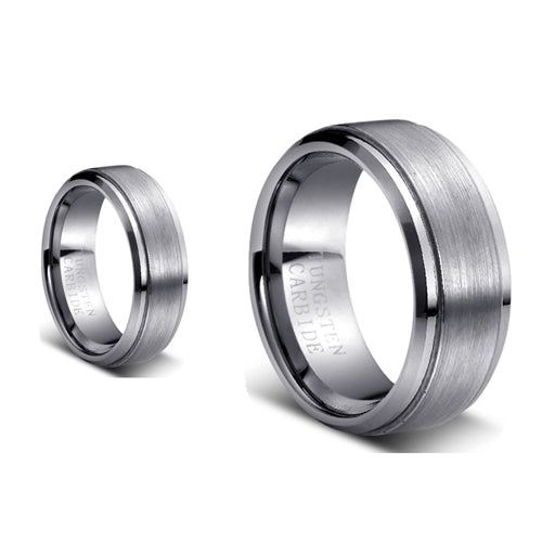 His & Hers Tungsten High Polished Rings Set