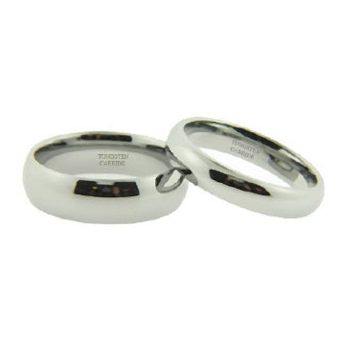 His & Hers Tungsten Ring High Polish Set