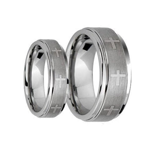 His & Hers Tungsten Ring Set Scratch Resistant