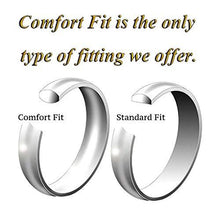 Load image into Gallery viewer, 9mm Tungsten Carbide Flat Brushed Center Shiny Stepped Edge Wedding Band Ring