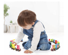 Load image into Gallery viewer, Build Your Personalized Wooden Name  Alphabet Car Train Magnetic Letters Railroad Educational