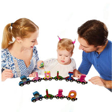 Load image into Gallery viewer, Build Your Personalized Wooden Name  Alphabet Car Train Magnetic Letters Railroad Educational